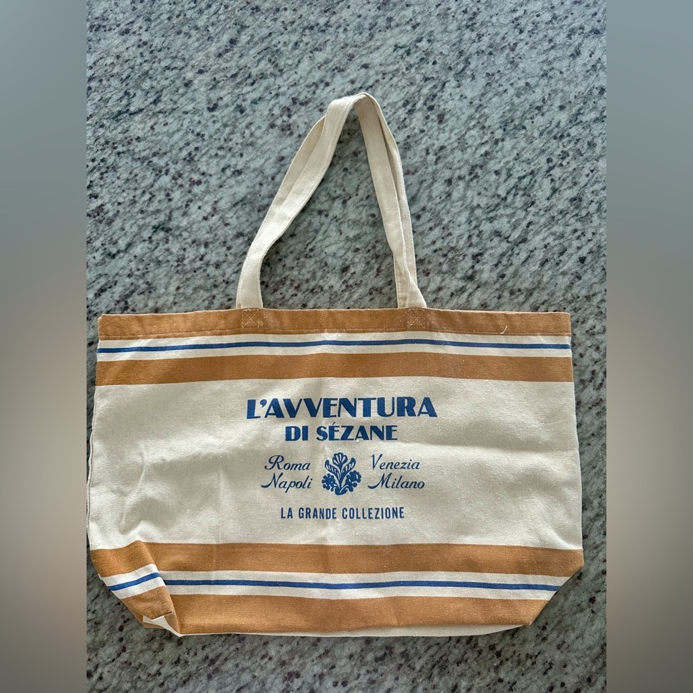 Sezane Cotton Canvas Tote